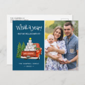 Was für ein Jahr frohe Weihnachten glücklich Neues (Vorne/Hinten)