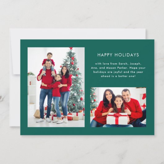 Was für ein Jahr | Grünes Foto zu Weihnachten oder (Rückseite)