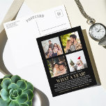 Was für ein Jahr im Review 4-FotoCollage Feiertagspostkarte<br><div class="desc">Dieses einfache und moderne Jahr im Rezension 4 Foto Postkarten sind perfekt für den Versand an Familie und Freunden in dieser Ferienzeit.</div>