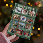 Was für ein Jahr in der Überprüfung Kariert frohe  Karte