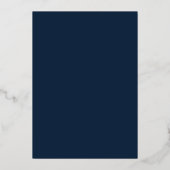 Was für ein Jahr! Jahr Gold & Navy 1 Foto im Revie Folien Feiertagskarte (Rückseite)