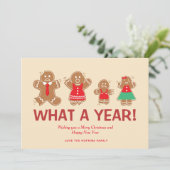 Was für ein Jahr Lebkuchen Weihnachtsfeiertag Neue (Stehend Vorderseite)