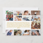 Was für ein Jahr Multi Foto Collage Weihnachten Go Karte (Rückseite)