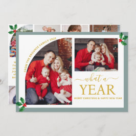 Was für ein Jahr Multi Foto Collage Weihnachten Go Karte