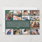 Was für ein Jahr Multi-Foto Collage Weihnachten Gr Karte (Rückseite)