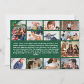 Was für ein Jahr Multi-Foto Collage Weihnachten Gr Karte (Rückseite)