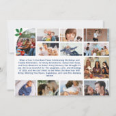 Was für ein Jahr Multi Foto Collage Weihnachten Ho Karte (Rückseite)