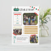 Was für ein Jahr Revisionskarte Feiertagskarte (Stehend Vorderseite)