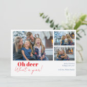 Was für ein Jahr Rot 3 Fotos Weihnachten (Stehend Vorderseite)