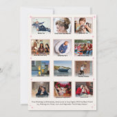 Was für ein Jahr, um Multi-Foto Moderne Weihnachte Karte (Rückseite)