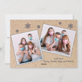 Was für ein Jahr Weihnachten 3 Foto Gruß (Rückseite)