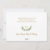 Was für ein Jahr Weihnachten Familie Foto Typograf (Rückseite)