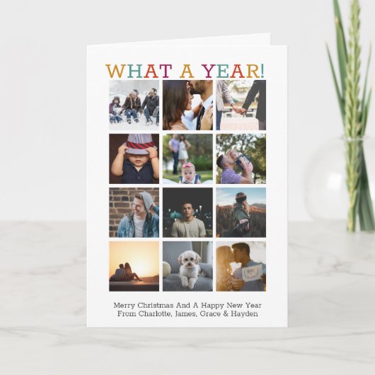 Was für ein Jahr Weihnachten im Foto - Jahr der Üb (Vorderseite)