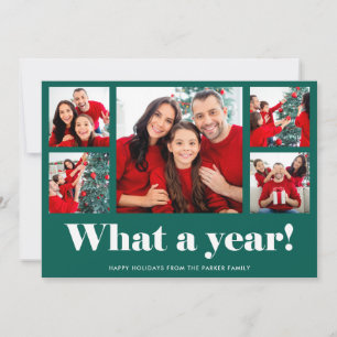 Was für ein Jahr   Weihnachten oder Neujahr Grüne 