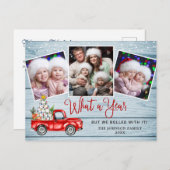 Was für ein Jahr Weihnachten Red Farm LKW 3 Foto Postkarte (Vorne/Hinten)