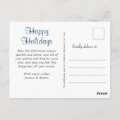 Was für ein Jahr Weihnachten Red Farm LKW 3 Foto Postkarte (Rückseite)