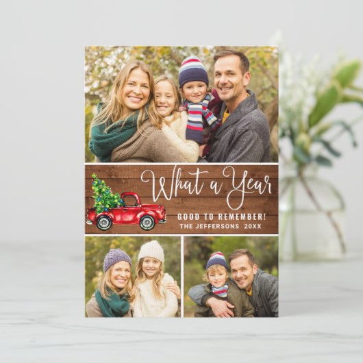 Was für ein Jahr Weihnachten Red Farm LKW 6 Foto B (Stehend Vorderseite)