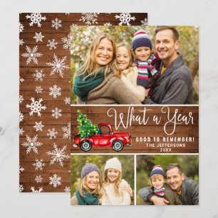Was für ein Jahr Weihnachten Rote Farm LKW 3 Foto
