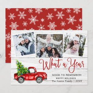 Was für ein Jahr Weihnachten Rote Farm LKW 3 Foto