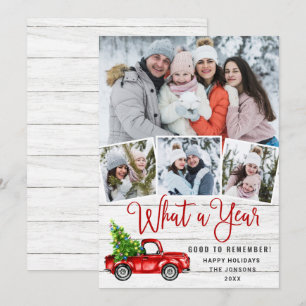 Was für ein Jahr Weihnachten Rote Farm LKW 4 Foto