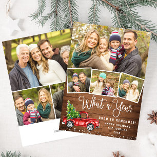 Was für ein Jahr Weihnachten Rote Farm LKW 7 Foto