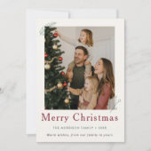 Was für ein Jahr Weihnachts-Weihnachtsflugkarte Einladung (Vorderseite)