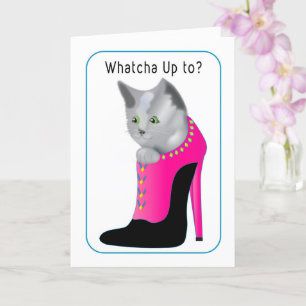 Was für ein Katzenjammer in Lady's High Heel macht Karte