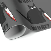 Was für ein Katzenmord mit dem Horror halloween Geschenkpapier (Rolleneckpunkt)