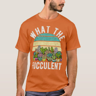 Was für ein kraftvoller Retro-Kaktus sukkulenter P T-Shirt
