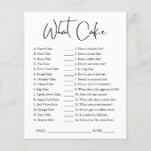 Was für ein Kuchen | Brautparty Game (Vorderseite)