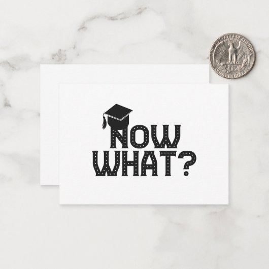 Was für ein lustiger Abschluss Senior-Geschenk Mitteilungskarte (Vorderseite/Rückseite Beispiel)