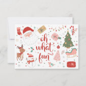 Was für ein lustiger Weihnachtsgeburtstag Dankeskarte (Rückseite)