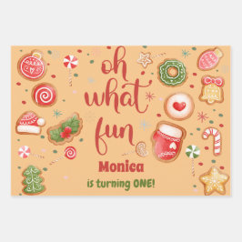 Was für ein lustiger Weihnachtsgeburtstag Geschenkpapier Set