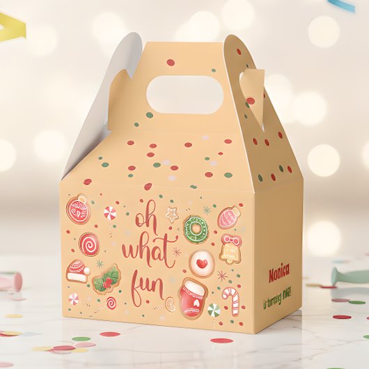 Was für ein lustiger Weihnachtsgeburtstag Geschenkschachtel