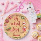 Was für ein lustiger Weihnachtsgeburtstag Pappteller (Party)