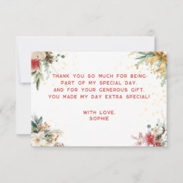 Was für ein lustiger Weihnachtsgeschenk zum ersten Dankeskarte