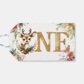 Was für ein lustiger Weihnachtsgeschenk zum ersten Geschenkanhänger (Rückseite Horizontal)