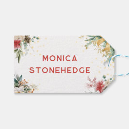 Was für ein lustiger Weihnachtsgeschenk zum ersten Geschenkanhänger