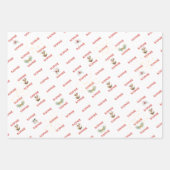 Was für ein lustiger Weihnachtsgeschenk zum ersten Geschenkpapier Set (Vorderseite 3)