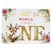 Was für ein lustiger Weihnachtsgeschenk zum ersten Große Geschenktüte (Rückseite)