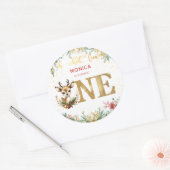 Was für ein lustiger Weihnachtsgeschenk zum ersten Runder Aufkleber (Umschlag)