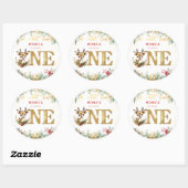 Was für ein lustiger Weihnachtsgeschenk zum ersten Runder Aufkleber (Blatt)