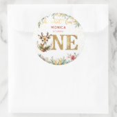 Was für ein lustiger Weihnachtsgeschenk zum ersten Runder Aufkleber (Tasche)