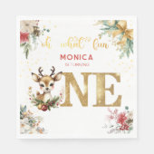 Was für ein lustiger Weihnachtsgeschenk zum ersten Serviette (Vorderseite)