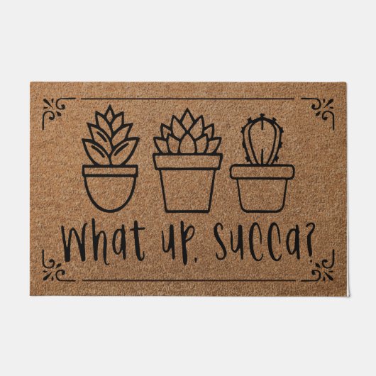 Was für ein Nachfolger, ein sukkulenter Nachbar Fußmatte (Vorderseite)