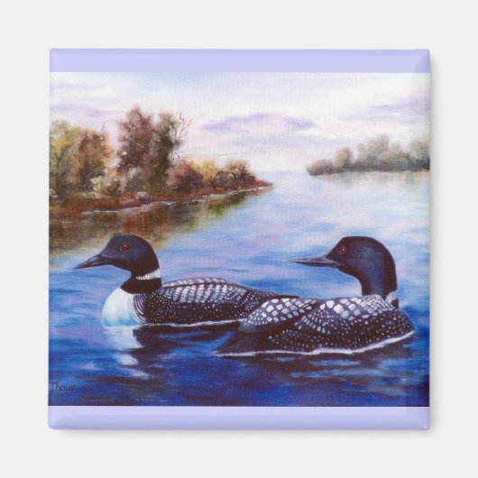 Was für ein Paar Loon Magnet (Vorne)