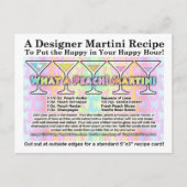 Was für ein Pfirsich! Spring Martini Rezept Karte (Vorderseite)