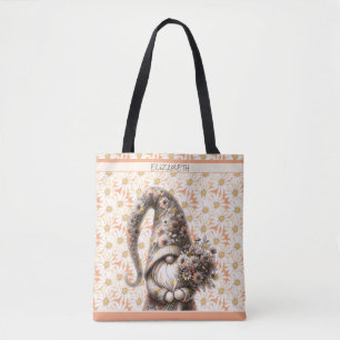 Was für ein Pfirsichflaum-Zwerg mit Blumenstrauß Tasche