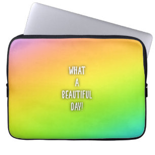 Was für ein schöner Tag! Rainbow Notebook Sleeve