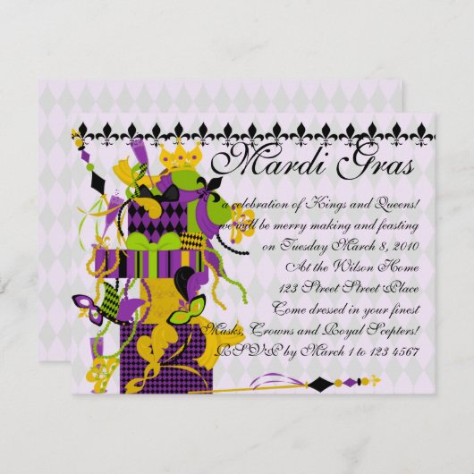 Was für ein schönes Durcheinander! Einladung (Vorne/Hinten)